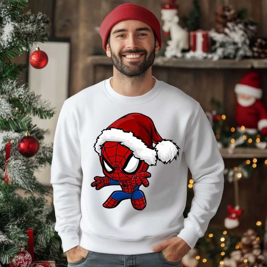 Holiday Chibi Spiderman Christmas Sweatshirt 2 Holiday Chibi Spiderman Christmas Sweatshirt 2